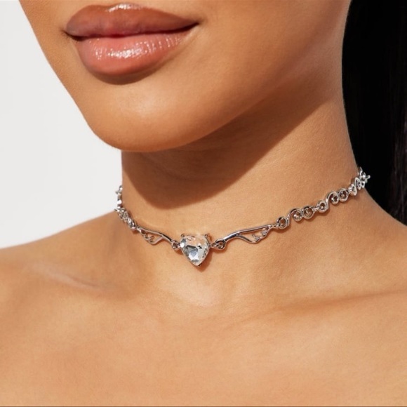 Fashion Nova Jewelry - 💝 Fashion Nova - Real Pretty Choker Necklace - Silver